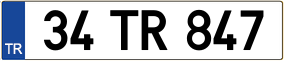 Trailer License Plate